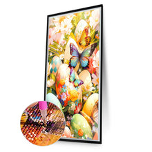 Load image into Gallery viewer, Diamond Painting - Full Round - Flower bush egg butterfly (40*70CM)