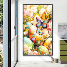 Load image into Gallery viewer, Diamond Painting - Full Round - Flower bush egg butterfly (40*70CM)