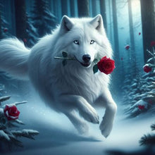 Load image into Gallery viewer, Diamond Painting - Full Round - White Wolf (40*40CM)
