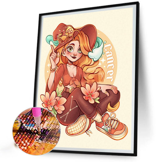 Diamond Painting - Full Round - Witch Girl (40*50CM)