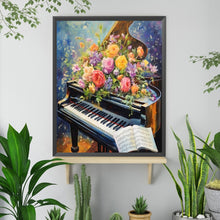 Load image into Gallery viewer, Diamond Painting - Full Square - Flowers on the piano (40*50CM)