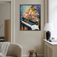 Load image into Gallery viewer, Diamond Painting - Full Square - Flowers on the piano (40*50CM)