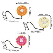Load image into Gallery viewer, 3Pcs Cute Cartoon Rhinestone Painting Keychain Hanger Diamond Painting Art Hooks