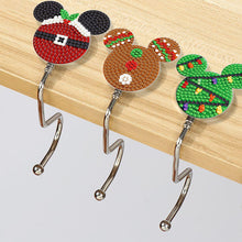 Load image into Gallery viewer, 3Pcs Cute Cartoon Rhinestone Painting Keychain Hanger Diamond Painting Art Hooks