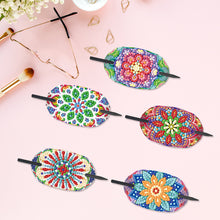 Load image into Gallery viewer, 5Pcs PVC Mandala Pattern 5D DIY Diamond Hair Sticks Crafts Gifts for Women Girls