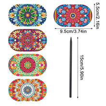 Load image into Gallery viewer, 5Pcs PVC Mandala Pattern 5D DIY Diamond Hair Sticks Crafts Gifts for Women Girls