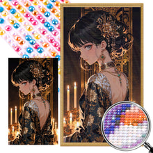 Load image into Gallery viewer, AB Diamond Painting - Full Round - Mysterious girl (40*70CM)