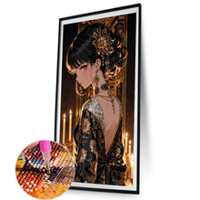 Load image into Gallery viewer, AB Diamond Painting - Full Round - Mysterious girl (40*70CM)