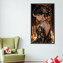 Load image into Gallery viewer, AB Diamond Painting - Full Round - Mysterious girl (40*70CM)
