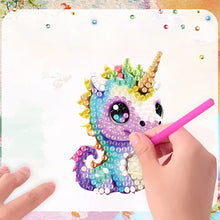 Load image into Gallery viewer, 6Pcs Acrylic Dinosaur DIY Diamond Art Refrigerator Magnets Sticker for Beginners