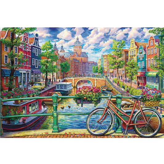 Diamond Painting - Full Square - Venice water city (60*40CM)