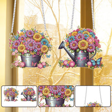 Load image into Gallery viewer, 2Pcs Special Shape Flower Car Diamond Painting Ornaments for Garden Window Decor