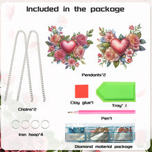 Load image into Gallery viewer, 2Pcs Special Shape Flower Car Diamond Painting Ornaments for Garden Window Decor