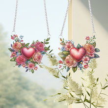 Load image into Gallery viewer, 2Pcs Special Shape Flower Car Diamond Painting Ornaments for Garden Window Decor