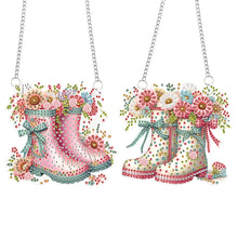 Load image into Gallery viewer, 2Pcs Special Shape Flower Car Diamond Painting Ornaments for Garden Window Decor