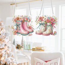 Load image into Gallery viewer, 2Pcs Special Shape Flower Car Diamond Painting Ornaments for Garden Window Decor