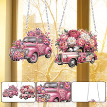 Load image into Gallery viewer, 2Pcs Special Shape Flower Car Diamond Painting Ornaments for Garden Window Decor