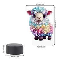 Load image into Gallery viewer, Acrylic Double Sided Diamond Painting LED Night Light for Adults (Sheep)
