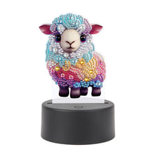 Load image into Gallery viewer, Acrylic Double Sided Diamond Painting LED Night Light for Adults (Sheep)