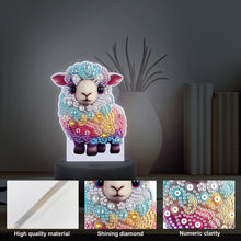 Load image into Gallery viewer, Acrylic Double Sided Diamond Painting LED Night Light for Adults (Sheep)