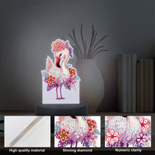 Load image into Gallery viewer, Acrylic Double Sided Diamond Painting LED Night Light for Adults(Flamingo)