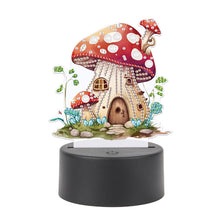 Load image into Gallery viewer, Acrylic Double Sided Diamond Painting LED Night Light for Adults(Mushroom House)