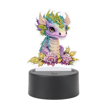 Load image into Gallery viewer, Acrylic Double Sided Diamond Painting LED Night Light for Adults Beginner(Dinosa