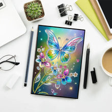Load image into Gallery viewer, DIY Diamond Art Diary Book Journal Notebook 60 Pages A5 Diary(Dream Butterfly)