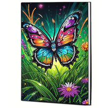 Load image into Gallery viewer, DIY Diamond Art Diary Book Journal Notebook 60 Pages A5 Diary(Garden Butterfly)