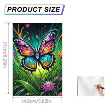 Load image into Gallery viewer, DIY Diamond Art Diary Book Journal Notebook 60 Pages A5 Diary(Garden Butterfly)