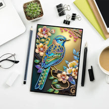 Load image into Gallery viewer, DIY Diamond Art Diary Book Journal Notebook 60 Pages A5 Diary(Flower Bird)