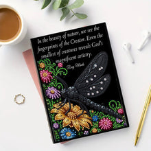 Load image into Gallery viewer, DIY Diamond Art Diary Book Journal Notebook 60Pages A5(Dragonfly English Letter)