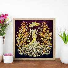 Load image into Gallery viewer, Diamond Painting - Partial Special Shaped - Elegant ladies (30*30CM)