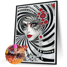 Load image into Gallery viewer, Diamond Painting - Partial Special Shaped - Mask woman (30*40CM)