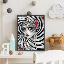 Load image into Gallery viewer, Diamond Painting - Partial Special Shaped - Mask woman (30*40CM)
