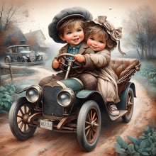 Load image into Gallery viewer, Diamond Painting - Full Round - Cute Child (40*40CM)