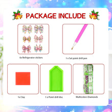 Load image into Gallery viewer, 6Pcs Easter Bow 5D DIY Diamond Painting Fridge Magnet for Adults Beginners