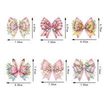 Load image into Gallery viewer, 6Pcs Easter Bow 5D DIY Diamond Painting Fridge Magnet for Adults Beginners