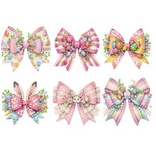 Load image into Gallery viewer, 6Pcs Easter Bow 5D DIY Diamond Painting Fridge Magnet for Adults Beginners