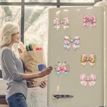 Load image into Gallery viewer, 6Pcs Easter Bow 5D DIY Diamond Painting Fridge Magnet for Adults Beginners