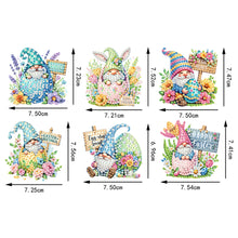 Load image into Gallery viewer, 6Pcs Easter Gnome 5D DIY Diamond Painting Fridge Magnet for Adults Beginners