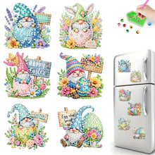 Load image into Gallery viewer, 6Pcs Easter Gnome 5D DIY Diamond Painting Fridge Magnet for Adults Beginners