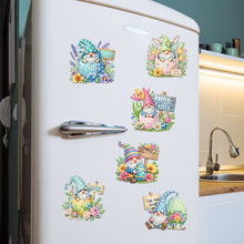 Load image into Gallery viewer, 6Pcs Easter Gnome 5D DIY Diamond Painting Fridge Magnet for Adults Beginners