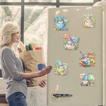 Load image into Gallery viewer, 6Pcs Easter Gnome 5D DIY Diamond Painting Fridge Magnet for Adults Beginners