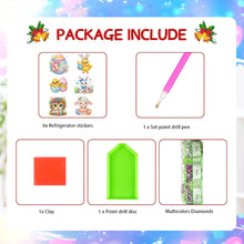 Load image into Gallery viewer, 6Pcs Easter Animal 5D DIY Diamond Painting Fridge Magnet for Adults Beginners