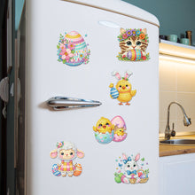 Load image into Gallery viewer, 6Pcs Easter Animal 5D DIY Diamond Painting Fridge Magnet for Adults Beginners