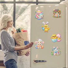Load image into Gallery viewer, 6Pcs Easter Animal 5D DIY Diamond Painting Fridge Magnet for Adults Beginners