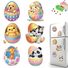 Load image into Gallery viewer, 6Pcs Easter Eggs 5D DIY Diamond Painting Fridge Magnet for Adults Beginners