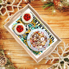 Load image into Gallery viewer, Wood Sunflower Car 5D Diamond Painting Tray Art Craft for Desk Coffee Table