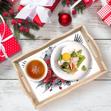 Load image into Gallery viewer, Wood Skull Red Rose 5D Diamond Painting Tray Art Craft for Desk Coffee Table